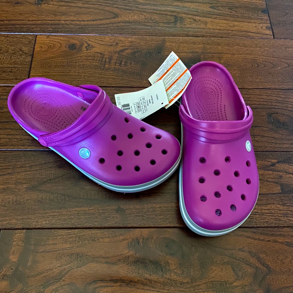 Purple Crocs